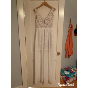 Make Way for Wonderful Ivory Lace Maxi Dress